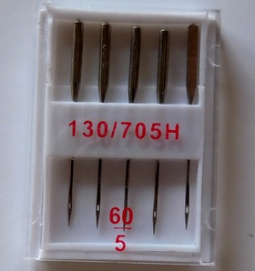 Sewing machine needles no. 60, 5 pcs in box